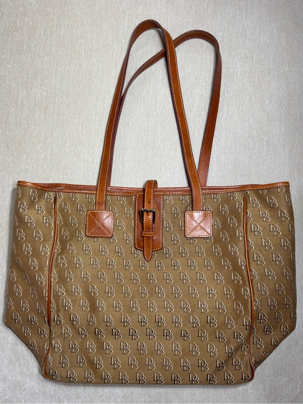 Vintage Dooney & Burke Monogrammed Tote